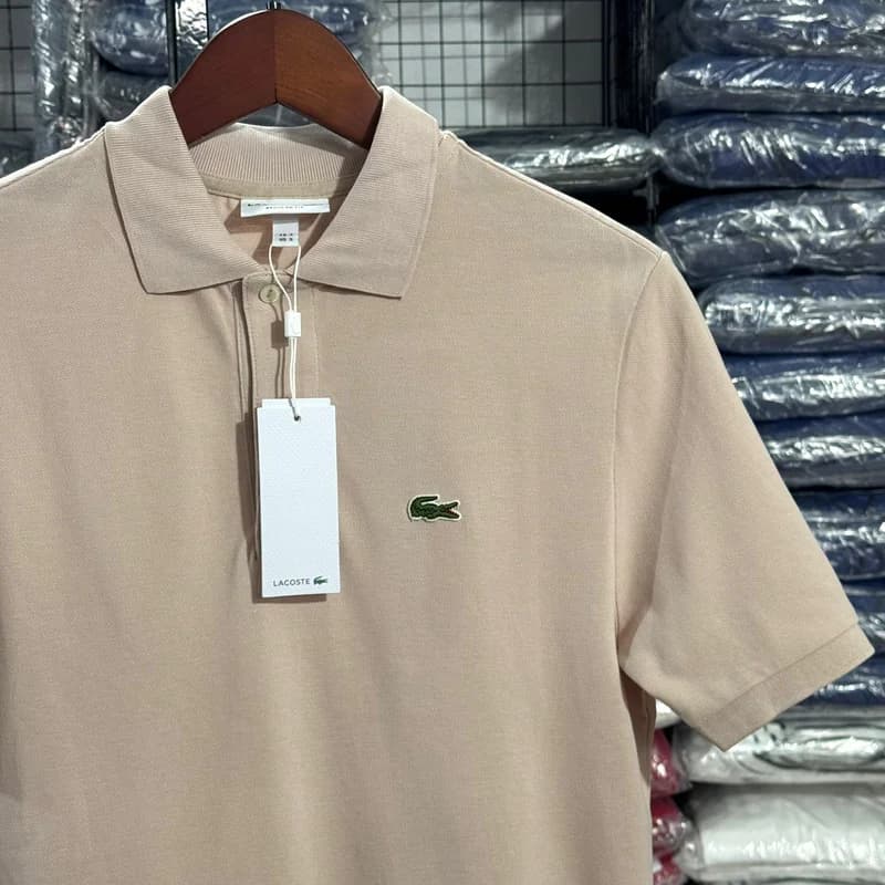 Polo Basica Lacoste Cor Bege