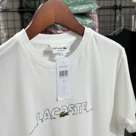Camiseta Estampada Lacoste cor Branco — imagem 1 de 1